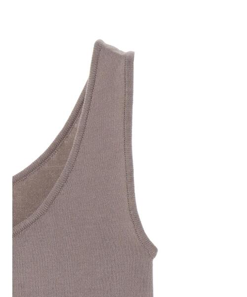 earth music&ecology（アースミュージックアンドエコロジー）の「2wayクルーネックニットタンクトップ ＊（タンクトップ・レディース・アイボリー/モカ/ピンクベージュ・M/L/S）」の18枚目の写真