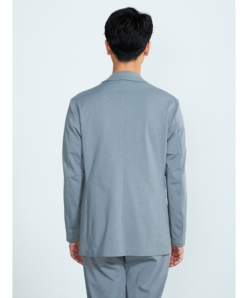 SPALDING(スポルディング)の「【SPALDING】セットアップジャケット ニット無地 グレー(テーラードジャケット・メンズ・グレー・L/M/S/LL)」の5枚目の写真