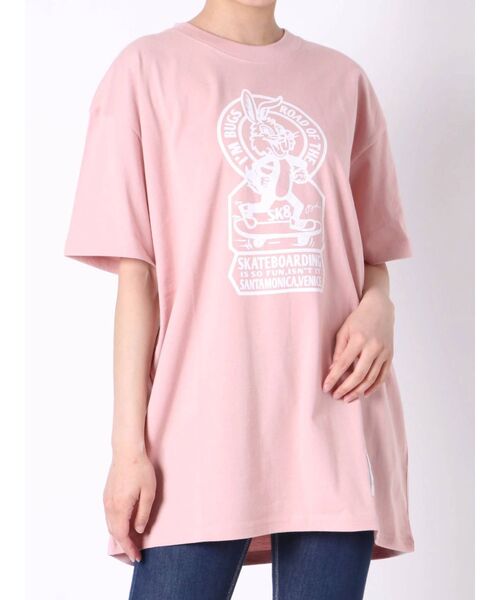 GYDA(ジェイダ)の「【WEB限定】SK8BUNNY BIG Tシャツ(Tシャツ/カットソー・レディース・ピンク/チャコールグレー/オフホワイト/ベージュ・FREE)」の17枚目の写真