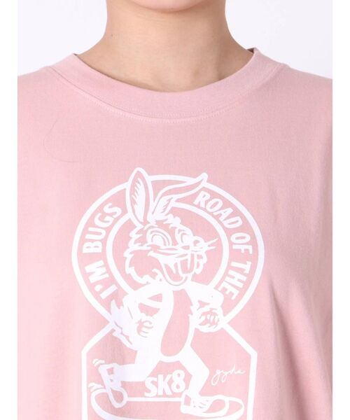 GYDA(ジェイダ)の「【WEB限定】SK8BUNNY BIG Tシャツ(Tシャツ/カットソー・レディース・ピンク/チャコールグレー/オフホワイト/ベージュ・FREE)」の21枚目の写真