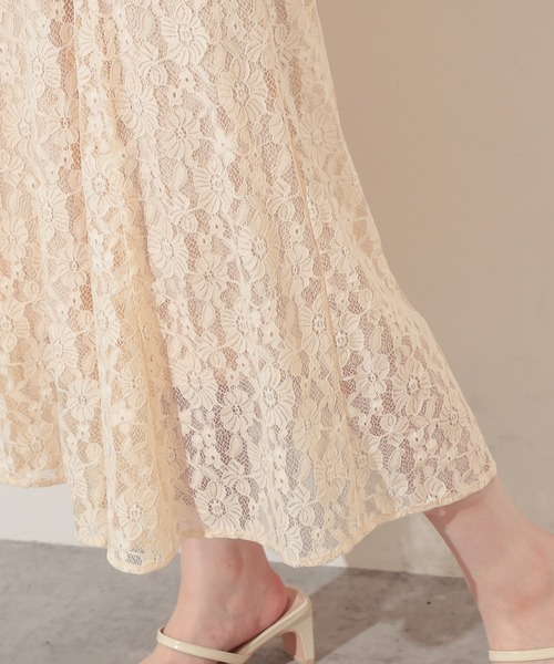 natural couture(ナチュラルクチュール)の「【WEB限定】細ヒモレースキャミワンピース(ワンピース・レディース・オレンジ/アイボリー/ミント・FREE)」の20枚目の写真