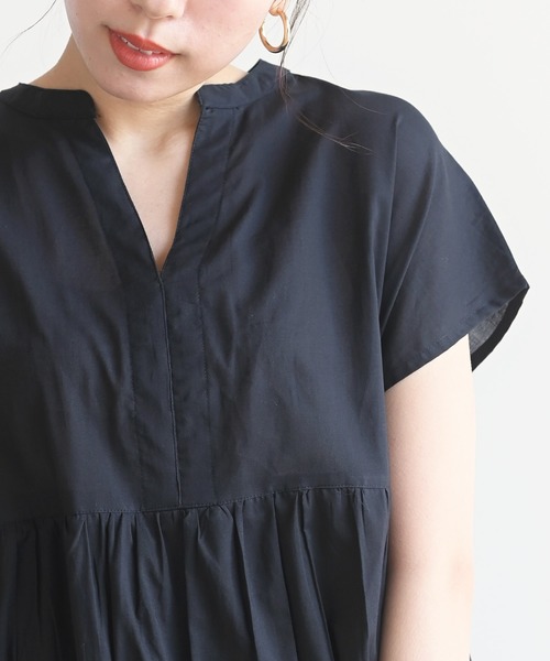 rps（アールピーエス）の「コットンキャンブリックティアードワンピース（ワンピース・レディース・ブラック/グレイッシュベージュ/ネイビー・M）」の12枚目の写真
