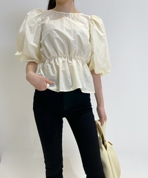 LUREM | ボリュームスリーブぺプラムブラウス(シャツ/ブラウス)