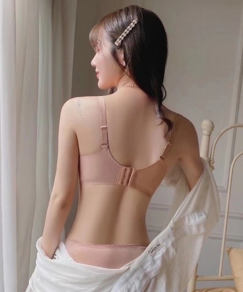 Lace Ladies（レースレディース）の「レースカップデザイン ノンワイヤー 脇高ブラ＆ショーツ 2点セット（ブラ&ショーツ・レディース・ピンクベージュ/ブラック/ブルー/レッド/アイボリー/グリーン・70/80/75/85）」の20枚目の写真