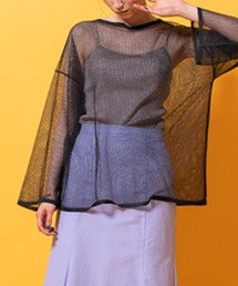 lautreamont BLEUBLANC | メッシュニットトップス(ニット/セーター)