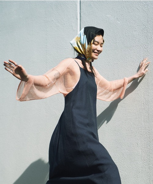 lautreamont BLEUBLANC（ロートレアモンブルーブラン）の「メッシュニットトップス（ニット/セーター・レディース・パープル/オレンジ/ブラック系その他・9号）」の3枚目の写真