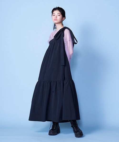 lautreamont BLEUBLANC（ロートレアモンブルーブラン）の「メッシュニットトップス（ニット/セーター・レディース・パープル/オレンジ/ブラック系その他・9号）」の11枚目の写真