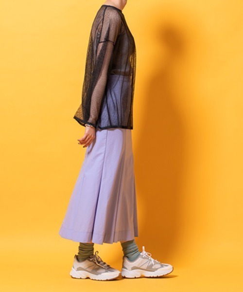 lautreamont BLEUBLANC（ロートレアモンブルーブラン）の「メッシュニットトップス（ニット/セーター・レディース・パープル/オレンジ/ブラック系その他・9号）」の20枚目の写真