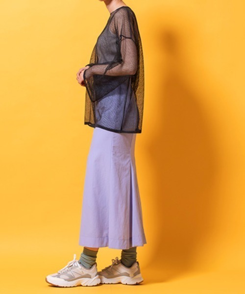 lautreamont BLEUBLANC（ロートレアモンブルーブラン）の「メッシュニットトップス（ニット/セーター・レディース・パープル/オレンジ/ブラック系その他・9号）」の19枚目の写真