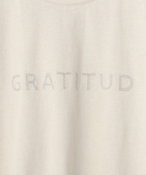 Grand PARK（グランドパーク）の「刺繍ロゴＴシャツ（Tシャツ/カットソー・レディース・ベージュ/カーキ/ネイビー/ホワイト・FREE）」の11枚目の写真