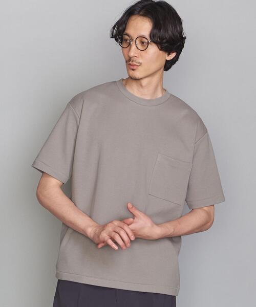 BEAUTY&YOUTH UNITED ARROWS（ビューティーアンドユースユナイテッドアローズ）の「BY コードディッシュ 1POC Tシャツ（Tシャツ/カットソー・メンズ・ホワイト/ベージュ/ライトブルー・X-LARGE/SMALL/MEDIUM/LARGE）」の2枚目の写真