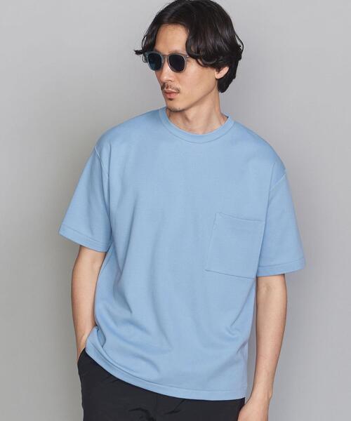 BEAUTY&YOUTH UNITED ARROWS（ビューティーアンドユースユナイテッドアローズ）の「BY コードディッシュ 1POC Tシャツ（Tシャツ/カットソー・メンズ・ホワイト/ベージュ/ライトブルー・X-LARGE/SMALL/MEDIUM/LARGE）」の3枚目の写真