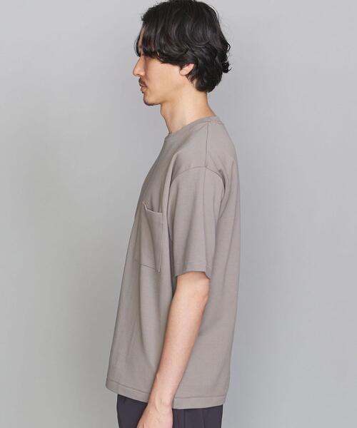BEAUTY&YOUTH UNITED ARROWS（ビューティーアンドユースユナイテッドアローズ）の「BY コードディッシュ 1POC Tシャツ（Tシャツ/カットソー・メンズ・ホワイト/ベージュ/ライトブルー・X-LARGE/SMALL/MEDIUM/LARGE）」の6枚目の写真