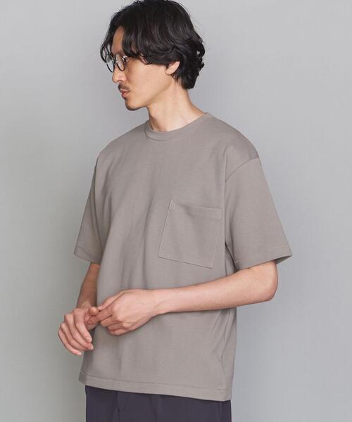 BEAUTY&YOUTH UNITED ARROWS（ビューティーアンドユースユナイテッドアローズ）の「BY コードディッシュ 1POC Tシャツ（Tシャツ/カットソー・メンズ・ホワイト/ベージュ/ライトブルー・X-LARGE/SMALL/MEDIUM/LARGE）」の7枚目の写真