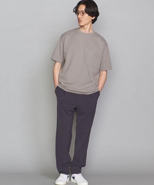 BEAUTY&YOUTH UNITED ARROWS（ビューティーアンドユースユナイテッドアローズ）の「BY コードディッシュ 1POC Tシャツ（Tシャツ/カットソー・メンズ・ホワイト/ベージュ/ライトブルー・X-LARGE/SMALL/MEDIUM/LARGE）」の4枚目の写真