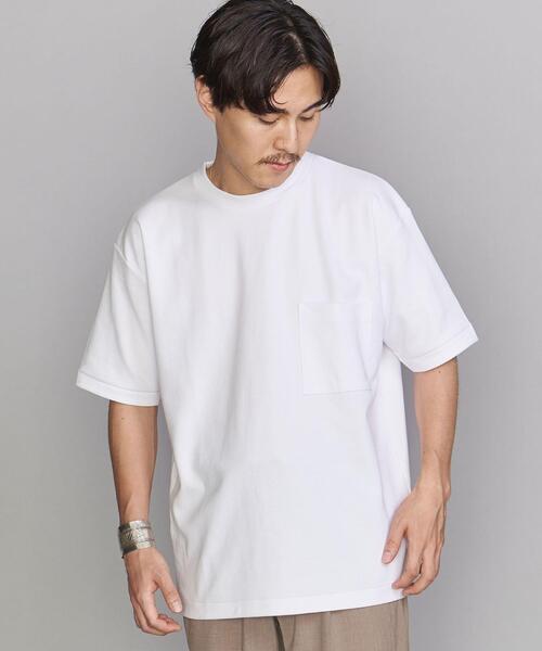 BEAUTY&YOUTH UNITED ARROWS（ビューティーアンドユースユナイテッドアローズ）の「BY コードディッシュ 1POC Tシャツ（Tシャツ/カットソー・メンズ・ホワイト/ベージュ/ライトブルー・X-LARGE/SMALL/MEDIUM/LARGE）」の13枚目の写真