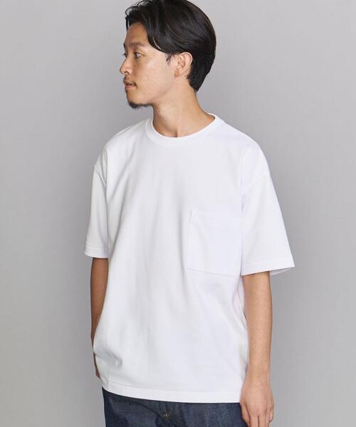 BEAUTY&YOUTH UNITED ARROWS（ビューティーアンドユースユナイテッドアローズ）の「BY コードディッシュ 1POC Tシャツ（Tシャツ/カットソー・メンズ・ホワイト/ベージュ/ライトブルー・X-LARGE/SMALL/MEDIUM/LARGE）」の15枚目の写真