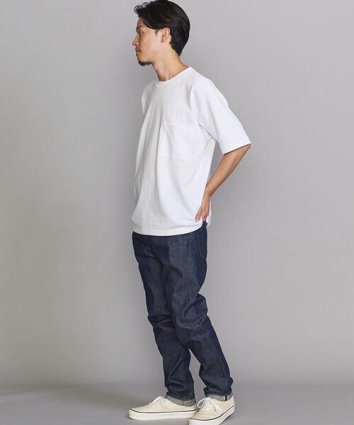 BEAUTY&YOUTH UNITED ARROWS（ビューティーアンドユースユナイテッドアローズ）の「BY コードディッシュ 1POC Tシャツ（Tシャツ/カットソー・メンズ・ホワイト/ベージュ/ライトブルー・X-LARGE/SMALL/MEDIUM/LARGE）」の16枚目の写真