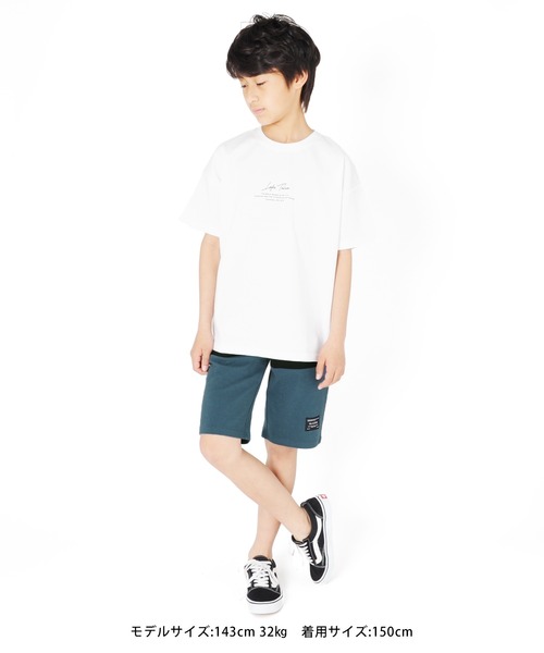 GLAZOS（グラソス）の「スムース・切替デザインハーフパンツ（その他パンツ・キッズ・ブラック/ブルーグリーン・170cm/130cm/160cm/140cm/150cm）」の5枚目の写真