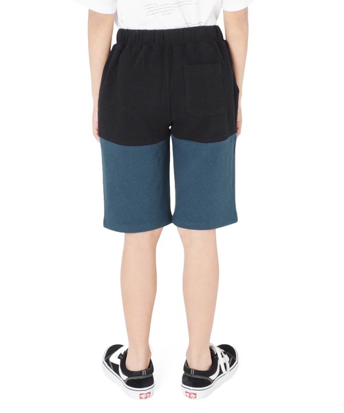 GLAZOS（グラソス）の「スムース・切替デザインハーフパンツ（その他パンツ・キッズ・ブラック/ブルーグリーン・170cm/130cm/160cm/140cm/150cm）」の9枚目の写真