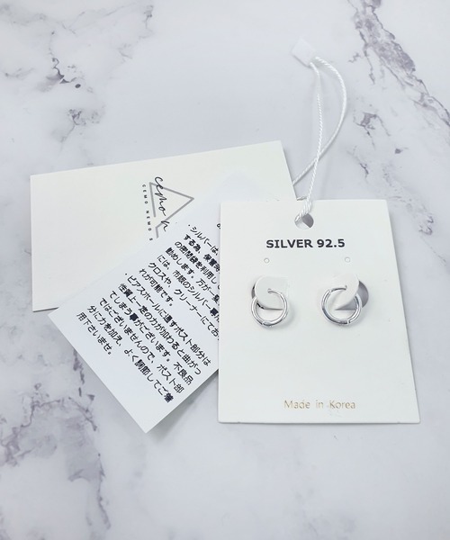 CEMONEMO（セモネモ）の「【金属アレルギー対応】 シンプル フープピアス / silver925（ピアス（両耳用）・レディース・その他1/その他2/その他3/その他4/その他5/その他6・FREE）」の7枚目の写真