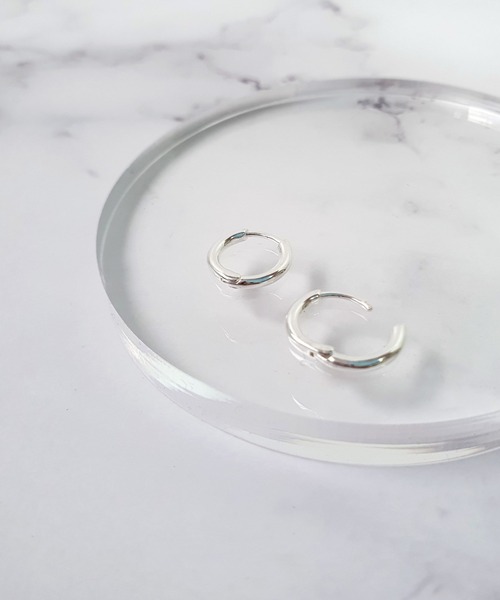 CEMONEMO（セモネモ）の「【金属アレルギー対応】 シンプル フープピアス / silver925（ピアス（両耳用）・レディース・その他1/その他2/その他3/その他4/その他5/その他6・FREE）」の9枚目の写真