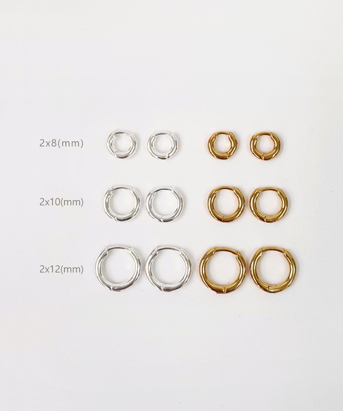 CEMONEMO（セモネモ）の「【金属アレルギー対応】 シンプル フープピアス / silver925（ピアス（両耳用）・レディース・その他1/その他2/その他3/その他4/その他5/その他6・FREE）」の12枚目の写真