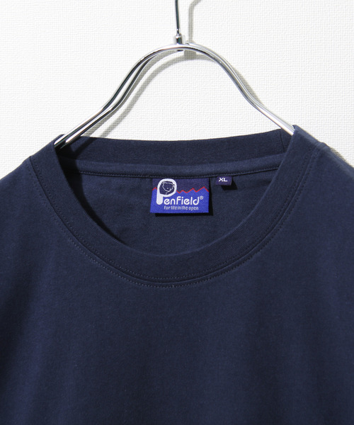 PEN FIELD（ペンフィールド）の「【別注】【PEN FIELD】カレッジロゴビッグシルエットオーバーサイズ半袖Tシャツ（Tシャツ/カットソー・レディース・ブラック/ベージュ/ネイビー/カーキ/オートミール・MEDIUM/LARGE/X-LARGE）」の19枚目の写真