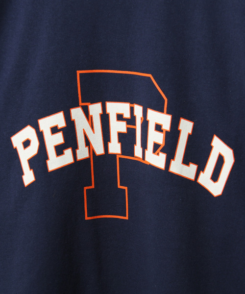 PEN FIELD（ペンフィールド）の「【別注】【PEN FIELD】カレッジロゴビッグシルエットオーバーサイズ半袖Tシャツ（Tシャツ/カットソー・レディース・ブラック/ベージュ/ネイビー/カーキ/オートミール・MEDIUM/LARGE/X-LARGE）」の21枚目の写真