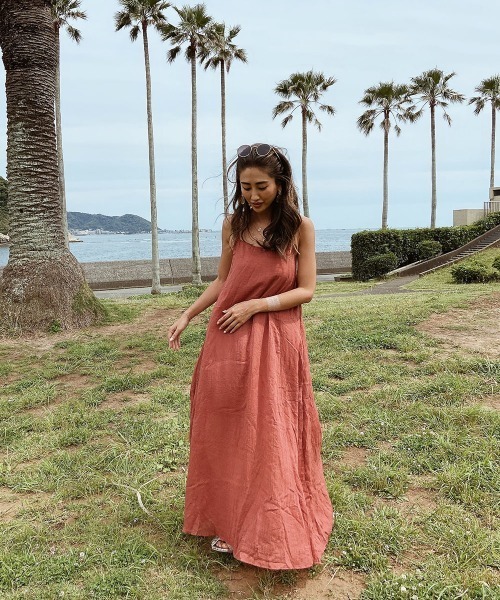 esutoreja（エストレジャ）の「シンプルバックオープンワンピース（ワンピース・レディース・ブラウン/グリーン・FREE）」の14枚目の写真