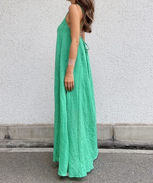 esutoreja（エストレジャ）の「シンプルバックオープンワンピース（ワンピース・レディース・ブラウン/グリーン・FREE）」の17枚目の写真
