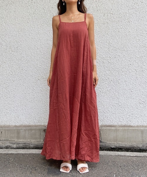 esutoreja（エストレジャ）の「シンプルバックオープンワンピース（ワンピース・レディース・ブラウン/グリーン・FREE）」の20枚目の写真