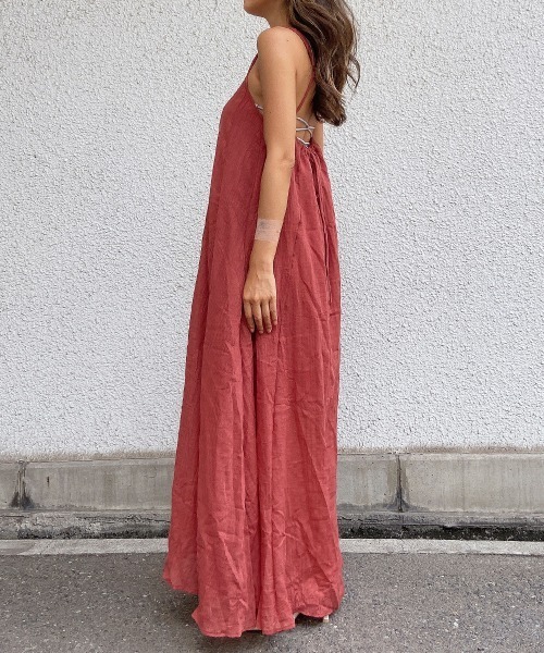 esutoreja（エストレジャ）の「シンプルバックオープンワンピース（ワンピース・レディース・ブラウン/グリーン・FREE）」の21枚目の写真