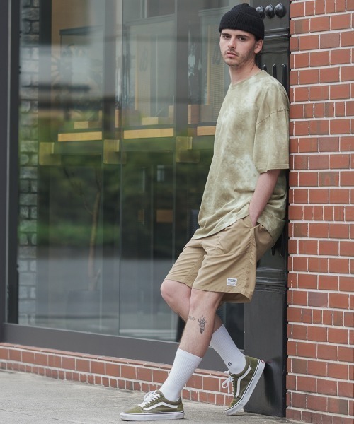 SIDEWAY STANCE（サイドウェイスタンス）の「【SIDEWAY STANCE】タイダイ柄 ビッグシルエット 半袖Tシャツ（Tシャツ/カットソー・メンズ・ベージュ/ブラック・LARGE/X-LARGE/MEDIUM）」の9枚目の写真