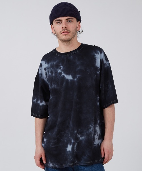 SIDEWAY STANCE（サイドウェイスタンス）の「【SIDEWAY STANCE】タイダイ柄 ビッグシルエット 半袖Tシャツ（Tシャツ/カットソー・メンズ・ベージュ/ブラック・LARGE/X-LARGE/MEDIUM）」の10枚目の写真
