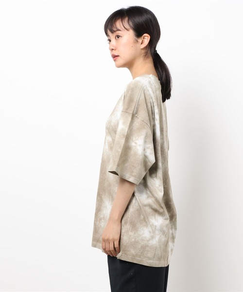 SIDEWAY STANCE（サイドウェイスタンス）の「【SIDEWAY STANCE】タイダイ柄 ビッグシルエット 半袖Tシャツ（Tシャツ/カットソー・メンズ・ベージュ/ブラック・LARGE/X-LARGE/MEDIUM）」の14枚目の写真