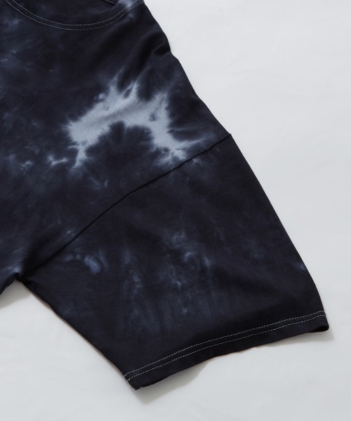 SIDEWAY STANCE（サイドウェイスタンス）の「【SIDEWAY STANCE】タイダイ柄 ビッグシルエット 半袖Tシャツ（Tシャツ/カットソー・メンズ・ベージュ/ブラック・LARGE/X-LARGE/MEDIUM）」の17枚目の写真