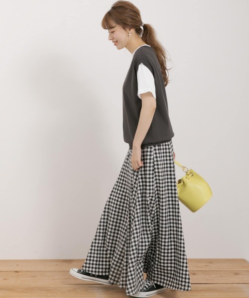 URBAN RESEARCH Sonny Label（アーバンリサーチサニーレーベル）の「インナーTシャツSETニットベスト（ニット/セーター・レディース・スミクロ/ブラック/イエロー・FREE）」の17枚目の写真