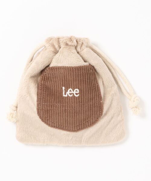 Lee(リー)の「Lee/リー ふんわりファー巾着バッグ SMALL(エコバッグ/サブバッグ・キッズ・ブラウン/ベージュ・FREE)」の1枚目の写真