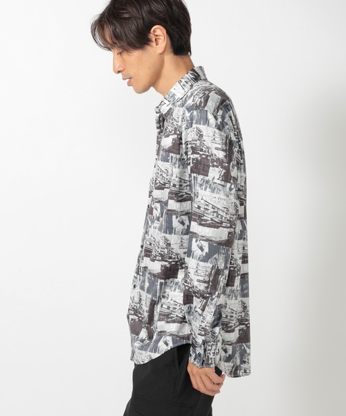 UNION STATION（ユニオンステーション）の「総柄プリントシャツ（シャツ/ブラウス・メンズ・ホワイト系その他・S/M/L）」の10枚目の写真