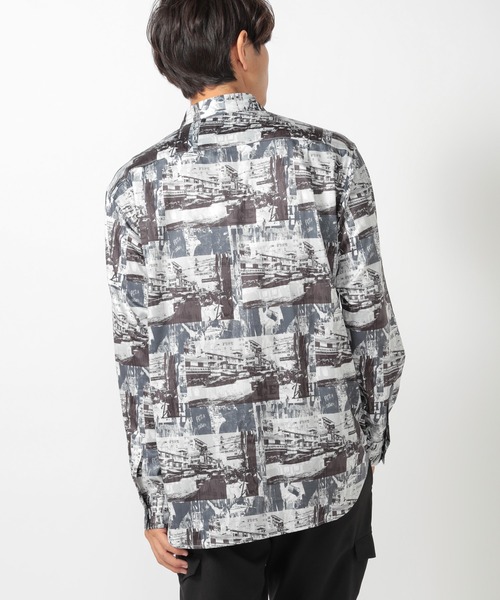 UNION STATION（ユニオンステーション）の「総柄プリントシャツ（シャツ/ブラウス・メンズ・ホワイト系その他・S/M/L）」の4枚目の写真
