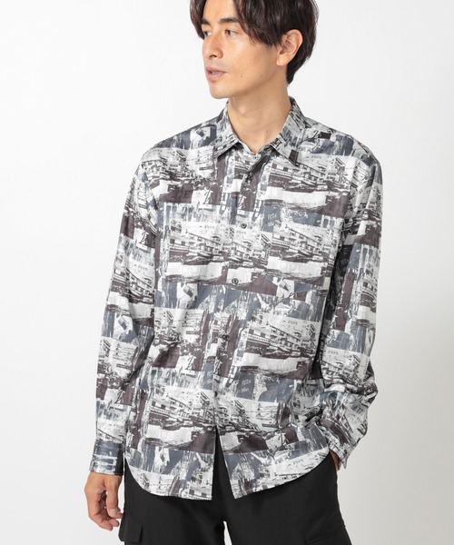 UNION STATION（ユニオンステーション）の「総柄プリントシャツ（シャツ/ブラウス・メンズ・ホワイト系その他・S/M/L）」の14枚目の写真