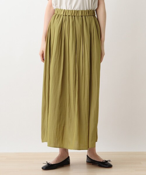 DRESKIP（ドレスキップ）の「◆ギャザ－フレアースカート（スカート・レディース・グレー系その他/ブラウン系その他2/こしょう色系6・02/03）」の7枚目の写真