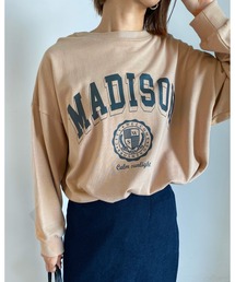 カレッジロゴスウェットトップス