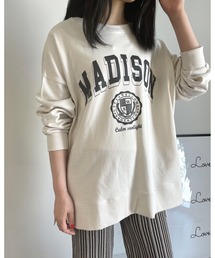 MLI'A | カレッジロゴスウェットトップス(Tシャツ/カットソー)