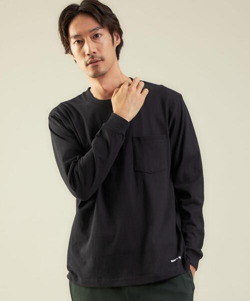 HANES（ヘインズ）の「【別注】＜Hanes×green label relaxing＞BEEFY ロゴ ポケット Tシャツ（Tシャツ/カットソー・メンズ・ダークグリーン/ダークブラウン/ブラック/ホワイト・L/M/S）」の13枚目の写真
