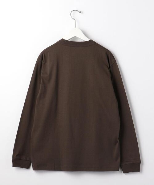 HANES（ヘインズ）の「【別注】＜Hanes×green label relaxing＞BEEFY ロゴ ポケット Tシャツ（Tシャツ/カットソー・メンズ・ダークグリーン/ダークブラウン/ブラック/ホワイト・L/M/S）」の9枚目の写真