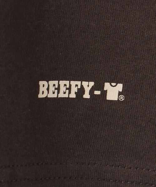 HANES（ヘインズ）の「【別注】＜Hanes×green label relaxing＞BEEFY ロゴ ポケット Tシャツ（Tシャツ/カットソー・メンズ・ダークグリーン/ダークブラウン/ブラック/ホワイト・L/M/S）」の18枚目の写真