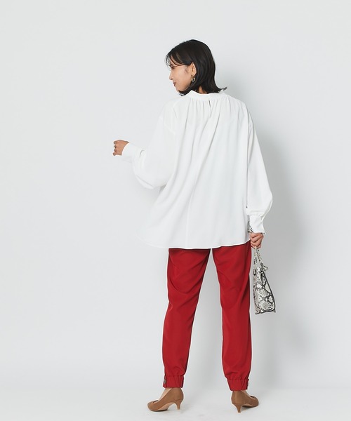 RIVE DROITE（リヴドロワ）の「オンオフ兼用でシーンを選ばず活躍　リラックスジョガーパンツ（その他パンツ・レディース・ブラック/ブラウン/レッド・FREE）」の8枚目の写真