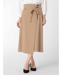 m.f.editorial | エムエフエディトリアルレディース/m.f.editorial：Women ウーリッシュ セットアップ フレアースカート キャメル （セットアップジャケット・パンツございます）(スーツスカート)